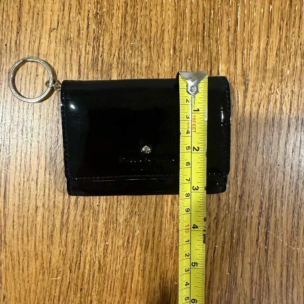 KATE SPADE Mini Black Wallet with Keyring - Picture 5 of 5